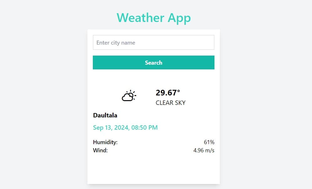 Weather app & countdown